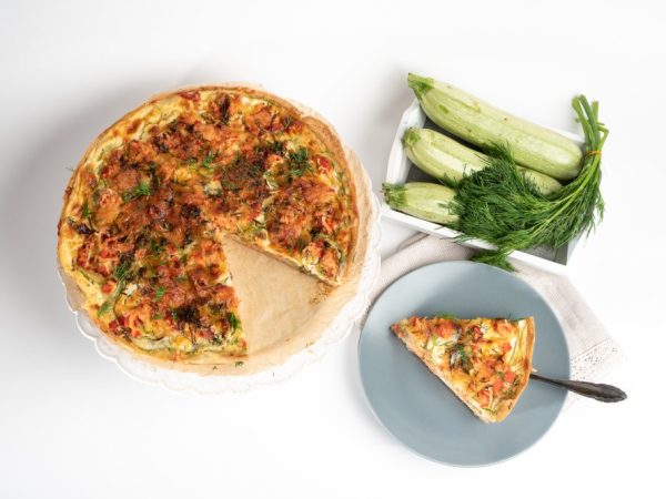 Quiche Courgettes Saumon Fumé